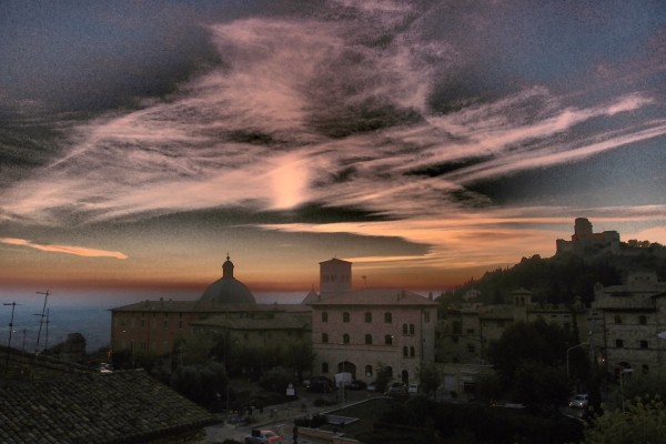 Blick vom Hotel Nun auf Assisi 2