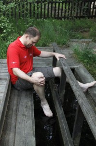 Wassertreten im Kurpark