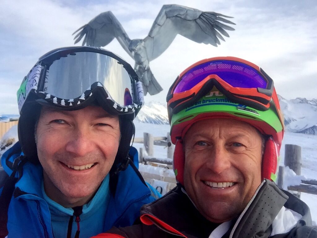 Mit Hans Enn unter den Schwingen des Tiroler Adlers auf der Schneekarhütte