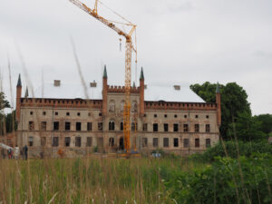 Großbaustelle von Schloss Broock