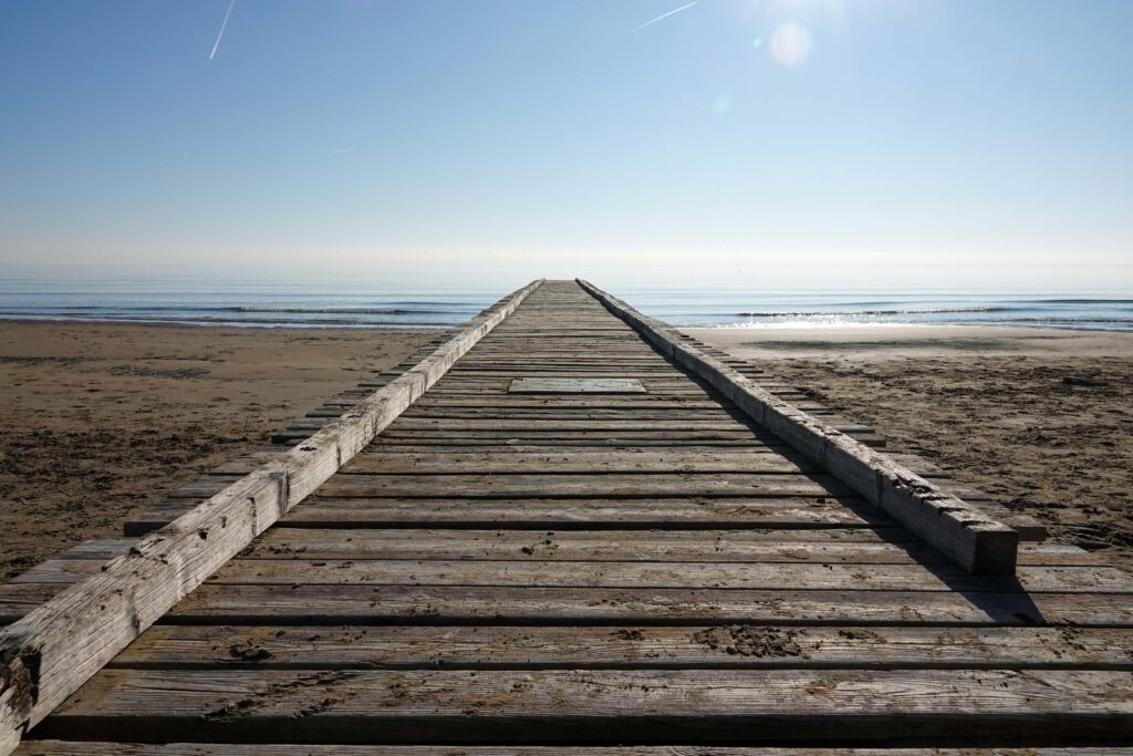 Jesolo im Winter Strand