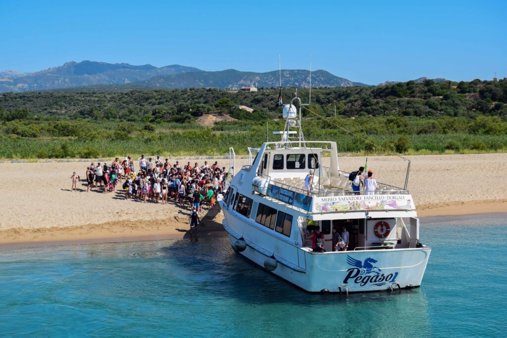 Ausflugsboot Pegaso 1 Strand Spiaggia Marina di Orosei Sardinien