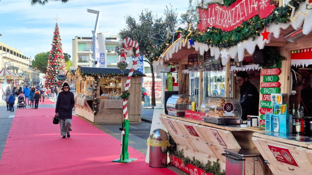 Weihnachtsmarkt Jesolo im Winter