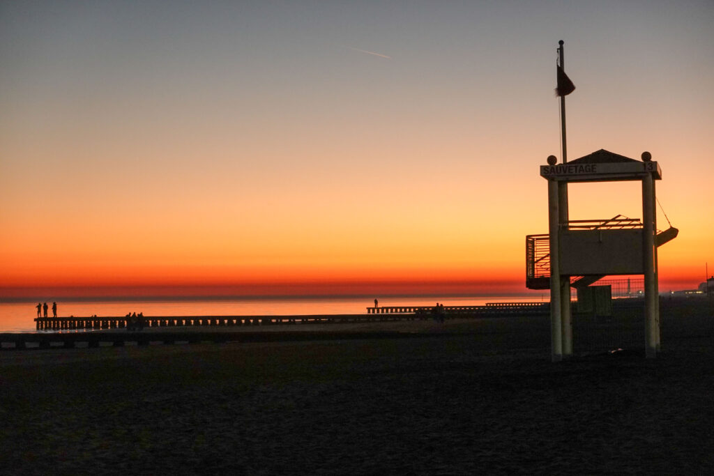 Sonnenuntergang Lido di Jesolo im Winter