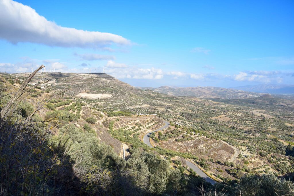 Strasse nach Matala Kreta Griechenland