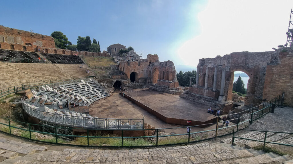 Teatro Greco Teatro Antico di Taormina Sizilien Azamara Quest