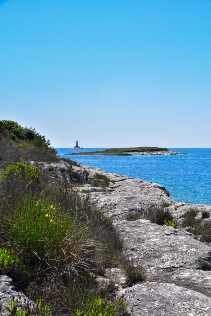 Leuchtturm Naturpark Kap Kamenjak Premantura Frühling Istrien Kroatien