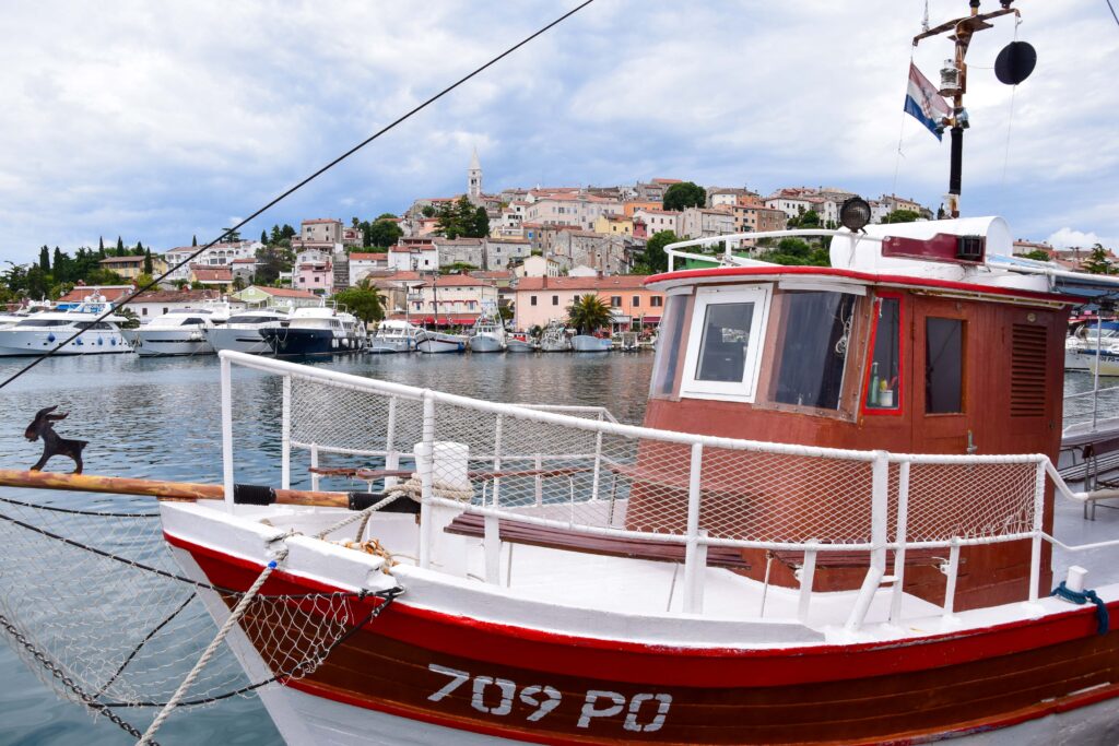 Hafen Vrsar Istrien Frühling Kroatien