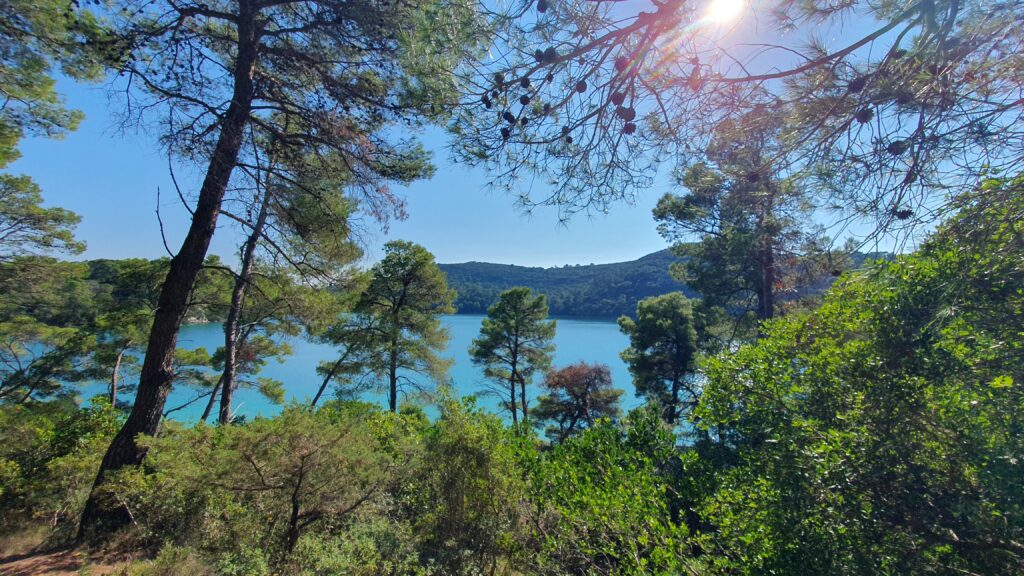Türkise Salzseen, grüne Vegetation: Der Nationalpark Mljet auf der gleichnamigen Insel in Dalmatien. Credit: Mike Badstübner