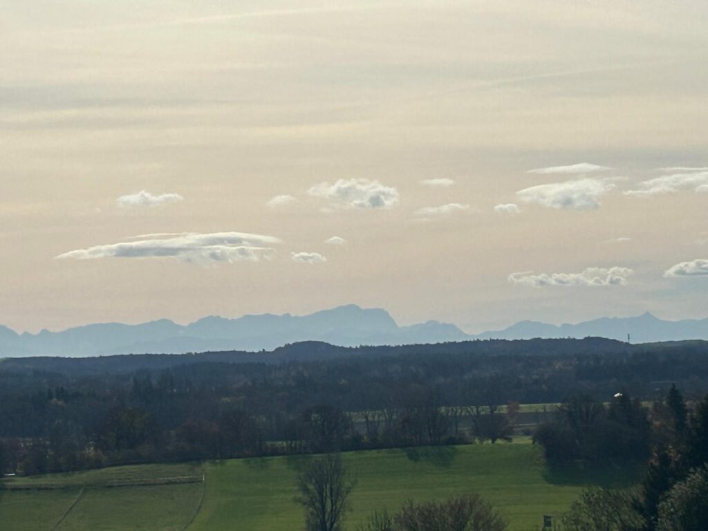 Das Alpen-Panorama von Germannsberg aus gesehen
