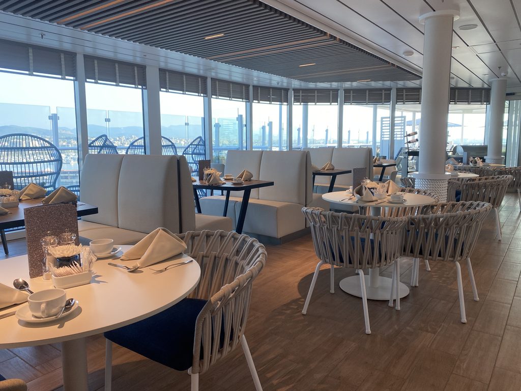 Das X View - hier kann man auch als Nicht - Suitengast gegen Aufpreis am Abend essen.