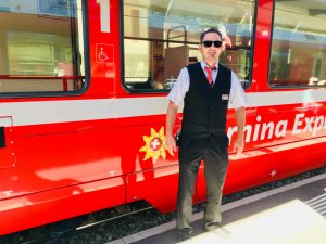 Zugführer Martin ist immer für einen Spaß zu haben Foto: Weirauch