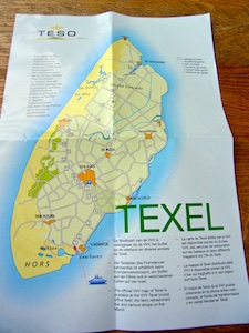Holland Texel Inselkarte