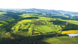 Das Platzlayout des Donau Golf Club Passau Rassbach